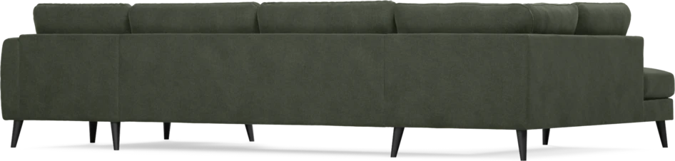 Bridge - 3-sits soffa med divan vänster och schäslong höger - Grön