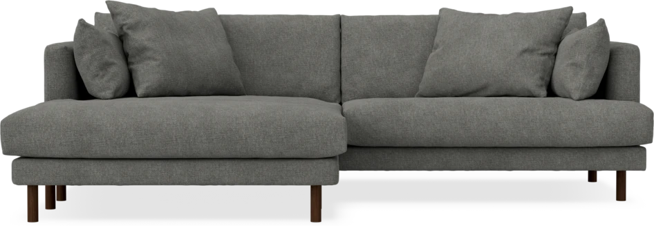 Harper - 4-sits med schäslong XL vänster - Grå