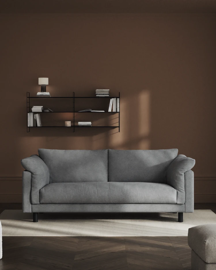 Cherrie - 2,5-sits soffa, hel dyna, fast klädsel - inspiration
