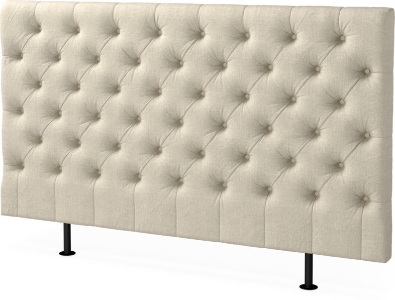 Cape pikerad - Sänggavel låg, , 90-210 cm - Beige