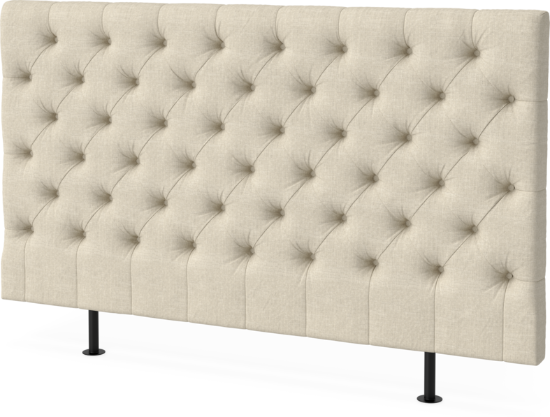 Cape pikerad  - Sänggavel låg, , 90-210 cm - Beige