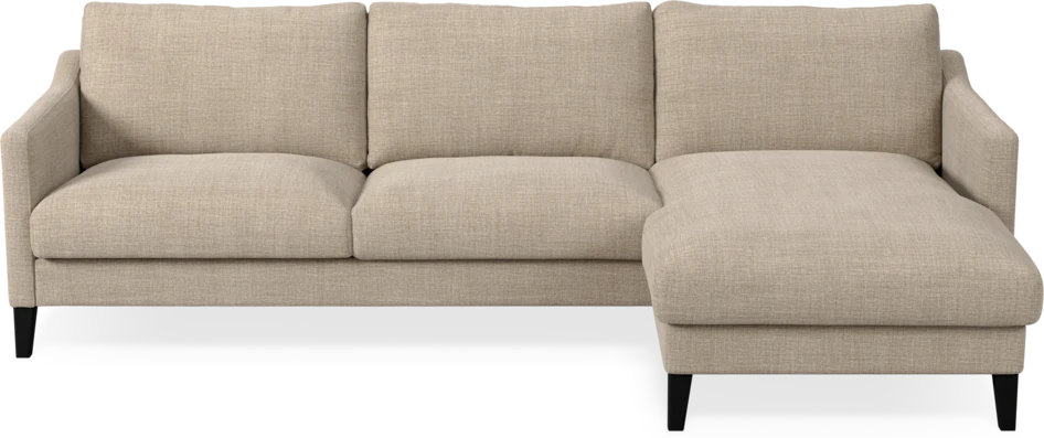 Winston - 3-sits soffa med schäslong, vändbar - Beige