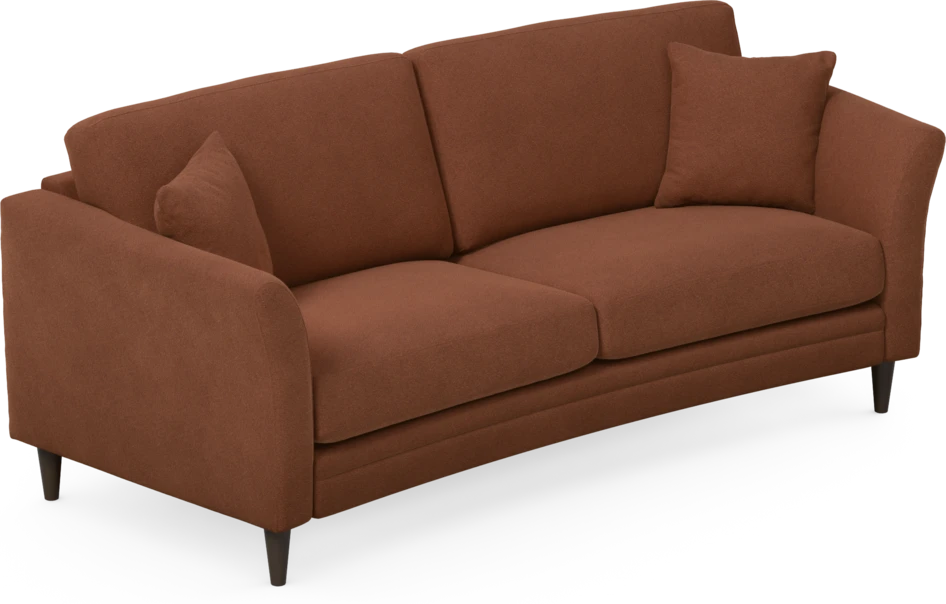 Eden - 2,5-sits soffa svängd - Orange