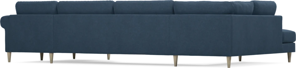 Bridge - 3-sits soffa med divan vänster och schäslong höger - Blå