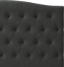 Delux Välvd - Sänggavel, 90-210 cm - Grå