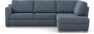 Friday - 2,5-sits soffa med divan höger - Blå