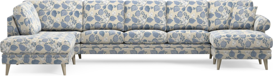 Eden - 3-sits soffa med divan vänster och schäslong höger - Flerfärgad