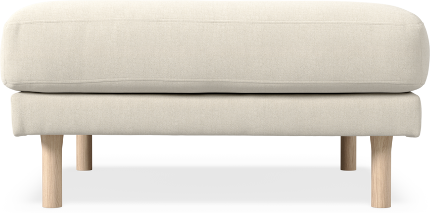 Willow - Fotpall, fast klädsel - Beige