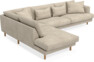 Harper - 3-sits soffa med divan vänster - Beige