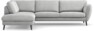 Madison Lux - 3-sits soffa med divan vänster - Grå