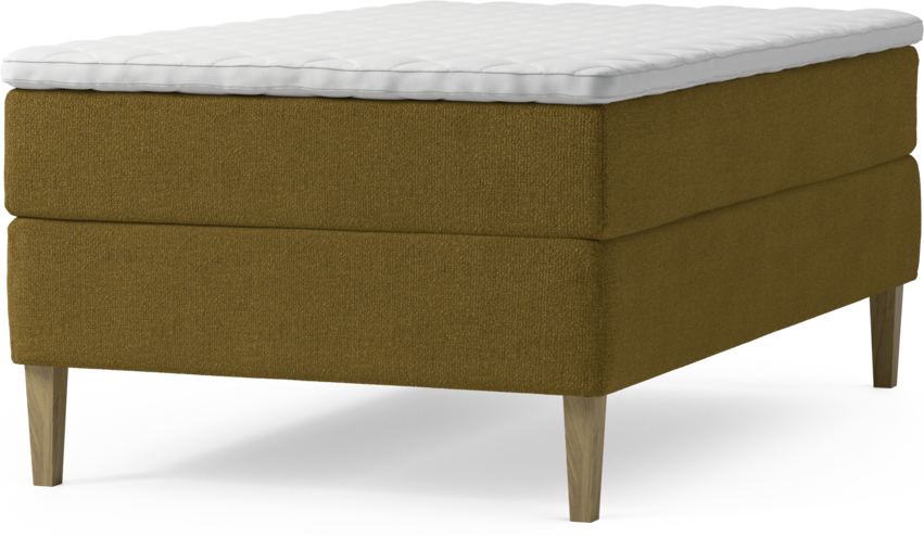 Delux Exclusive - Kontinentalsäng, enkelsäng 120 cm med bäddmadrass och sängben