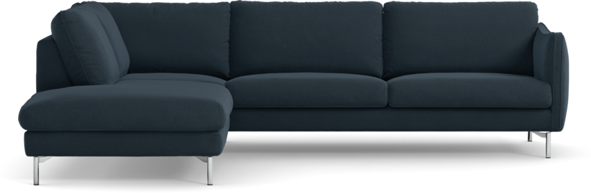 Madison - 3-sits soffa med divan vänster - Blå