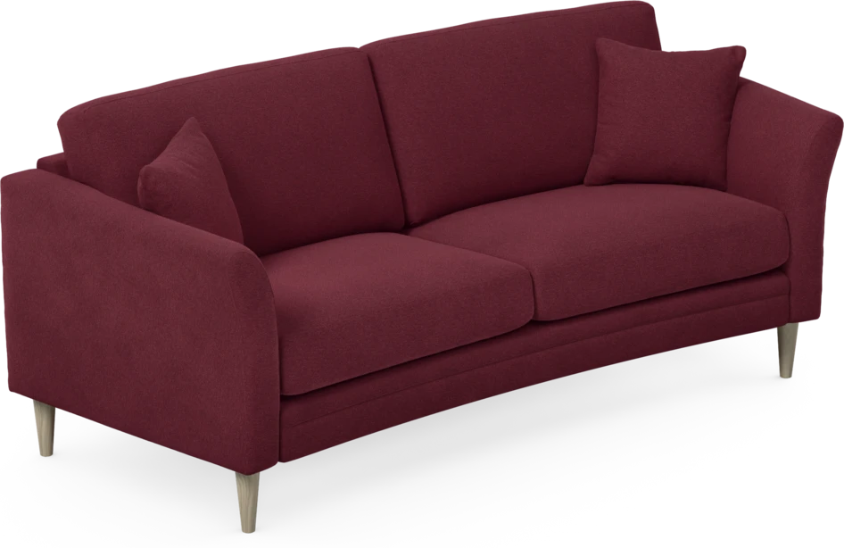 Eden - 2,5-sits soffa svängd - Röd
