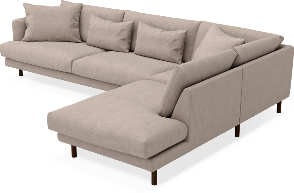 Harper - 3-sits soffa med divan höger - Beige