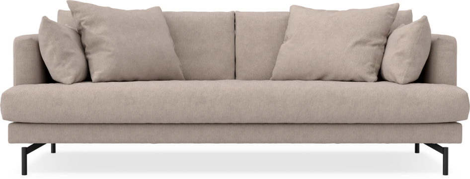 Harper - 3-sits soffa, hel dyna - Beige