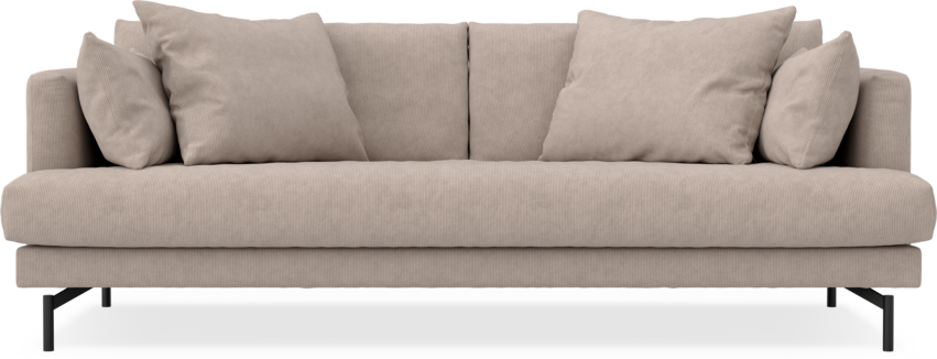 Harper - 3-sits soffa, hel dyna - Beige