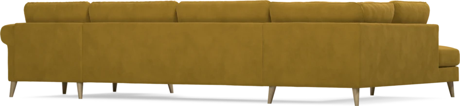 Bridge - 3-sits soffa med divan vänster och schäslong höger - Gul