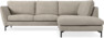 Madison - 2-sits soffa med divan höger - Vit