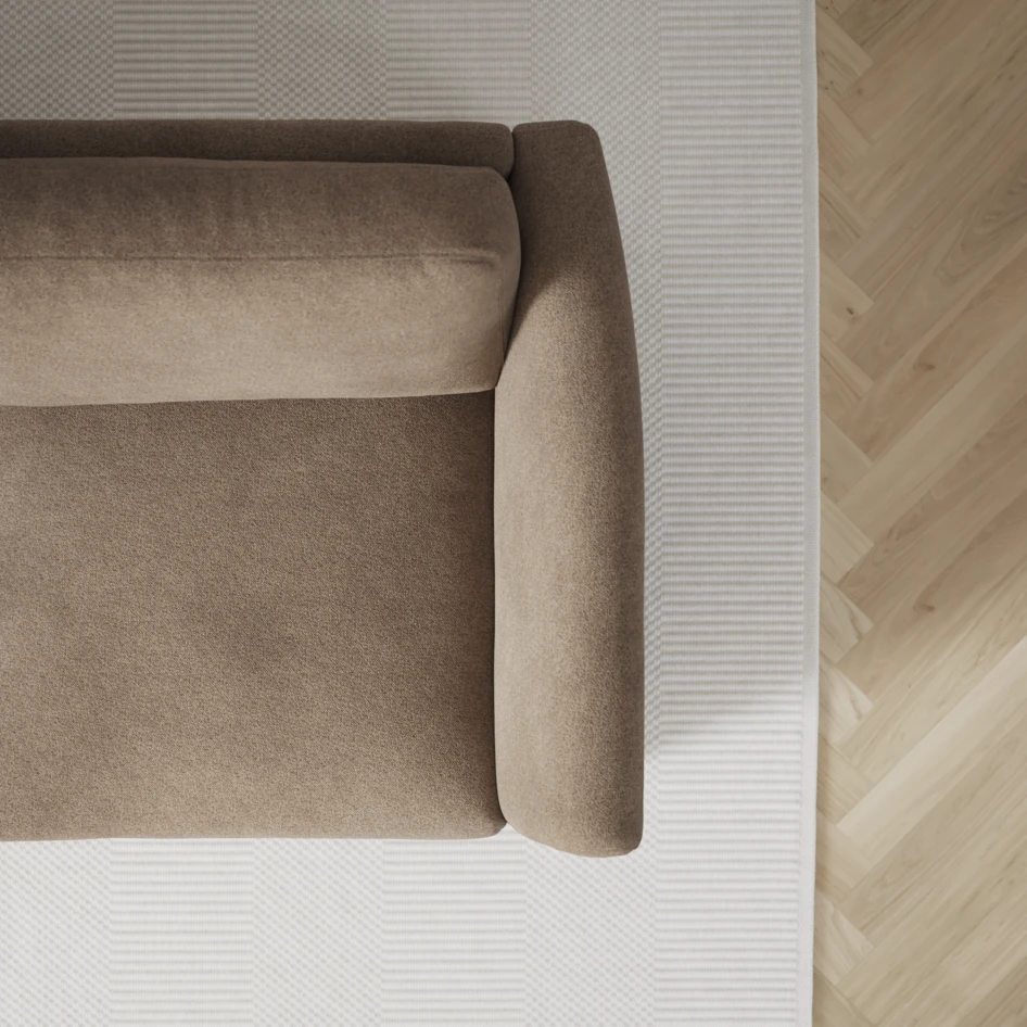 Öland - Bäddsoffa 3-sits, längsbäddad - Brun