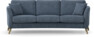 Eden - 3-sits soffa svängd - Blå