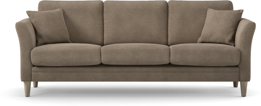 Eden - 3-sits soffa - Brun