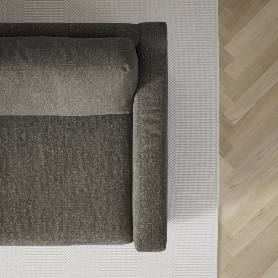 Friday - 2,5-sits soffa med divan vänster - Grå