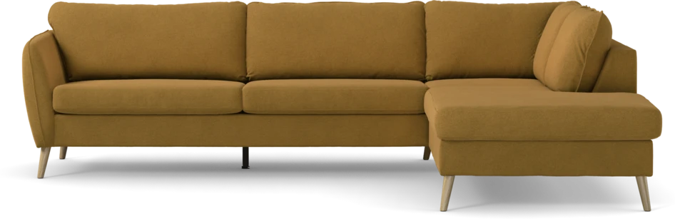 County - 2,5-sits soffa med divan höger - Gul