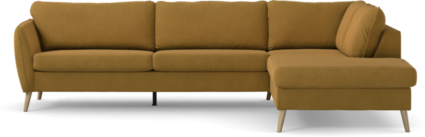 County - 2,5-sits soffa med divan höger - Gul