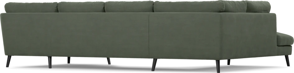 Madison - 2-sits soffa med divan vänster och schäslong höger - Grön
