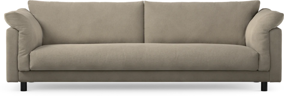 Cherrie - 4-sits soffa, hel dyna, fast klädsel - Beige