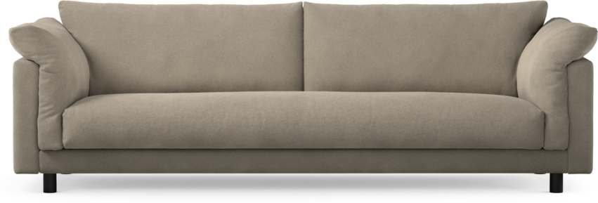 Cherrie - 4-sits soffa, hel dyna, fast klädsel - Beige