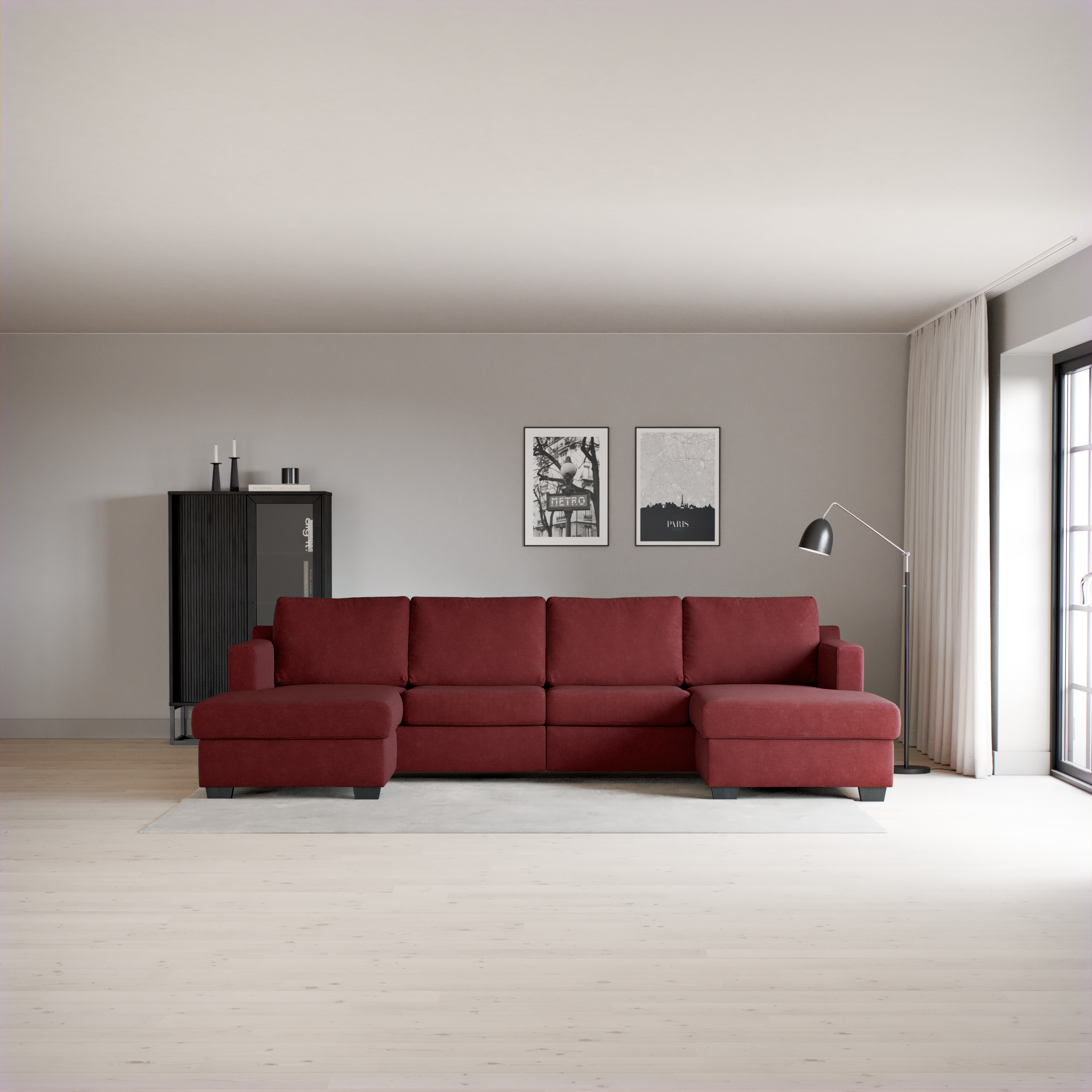 Friday - 2-sits soffa med två schäslonger - inspiration