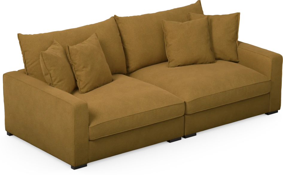 Rossi - 3-sits soffa - Gul