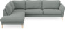 Bridge - 3-sits soffa med divan vänster - Grå