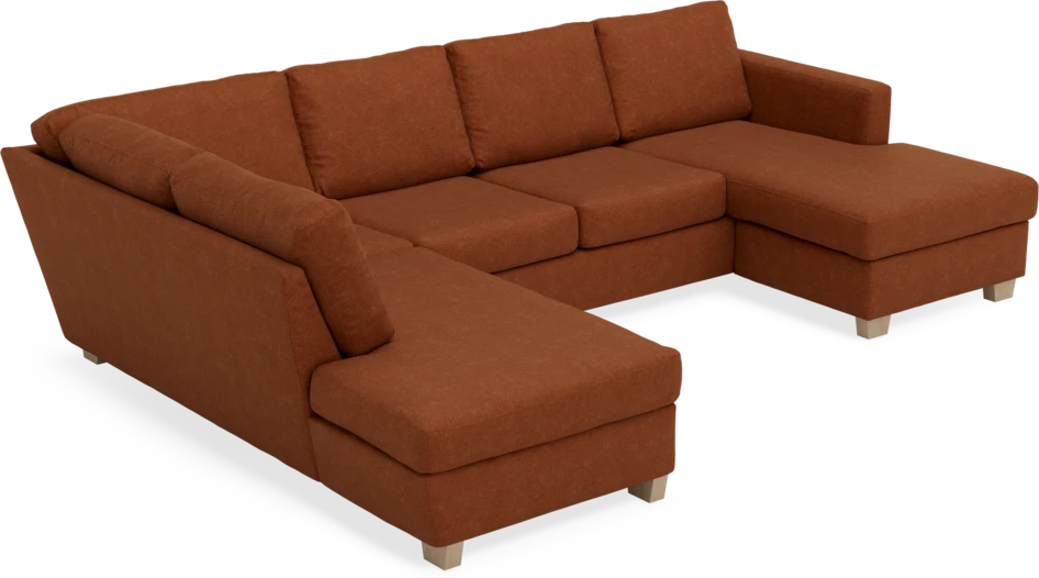 Friday - 3-sits soffa med divan vänster och schäslong höger - Orange