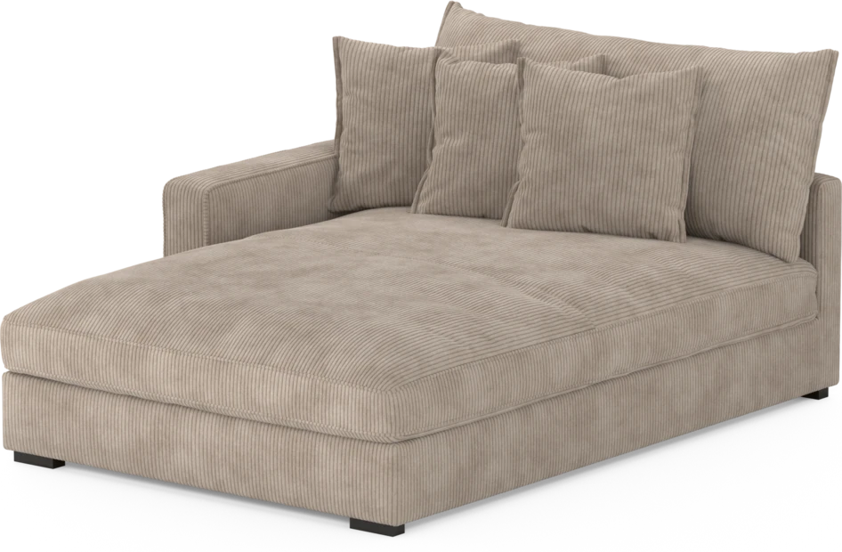 Rossi - Schäslong XL höger - Beige
