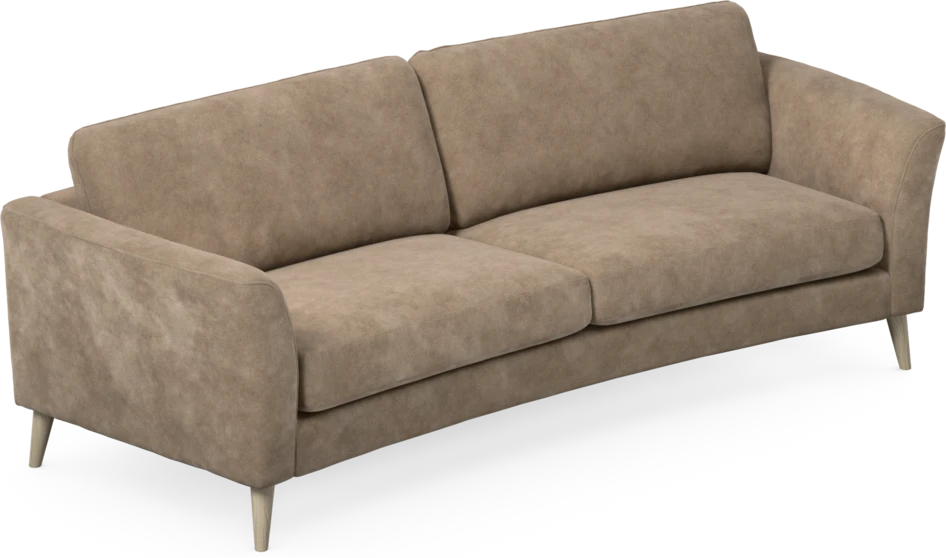 Bridge - 3-sits soffa svängd - Beige