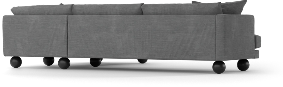 Harper - 3-sits soffa med divan höger - Grå