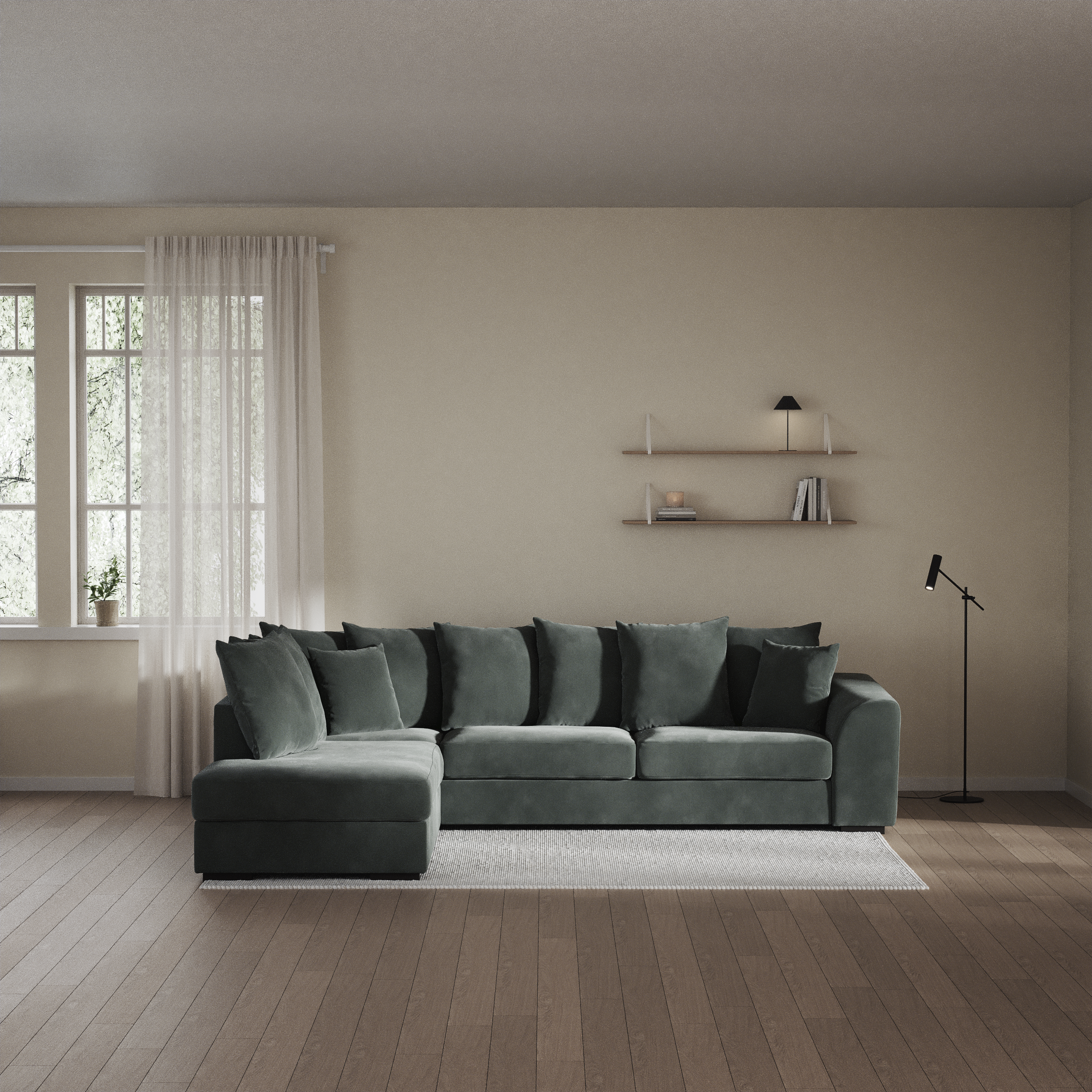 Town - 3-sits soffa med divan vänster - inspiration