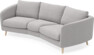 Madison - 3-sits soffa svängd, 70 cm - Grå