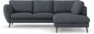 Madison - 2-sits soffa med divan höger - Vit