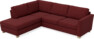 Friday - 2,5-sits soffa med divan vänster - Rosa
