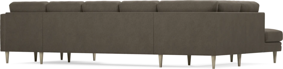 Eden - 3-sits soffa med divan vänster och schäslong höger - Brun