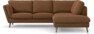 Madison - 2-sits soffa med divan höger - Brun