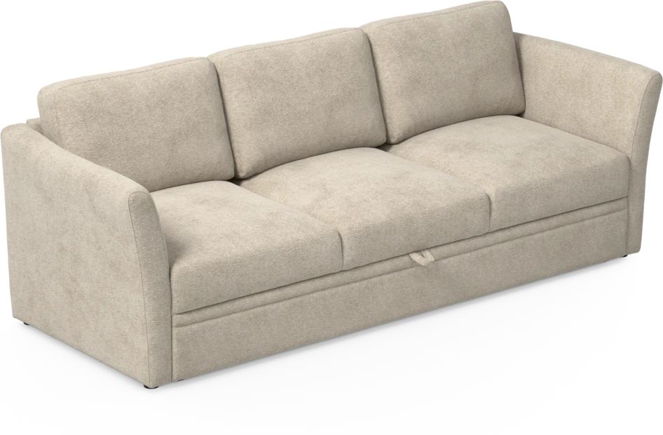 Öland - Bäddsoffa 3-sits, längsbäddad - Beige