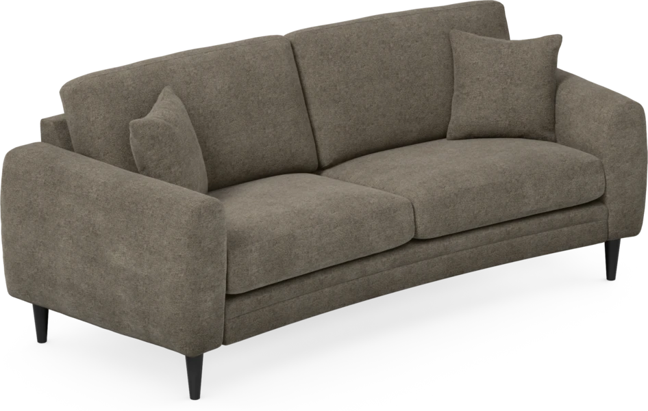 Eden - 2,5-sits soffa svängd - Brun