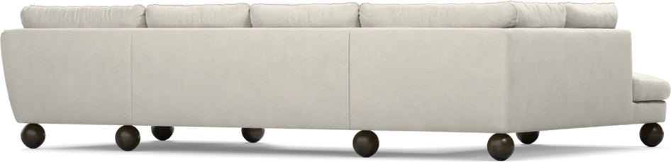 Madison Lux - 2-sits soffa med divan vänster och schäslong höger - Vit