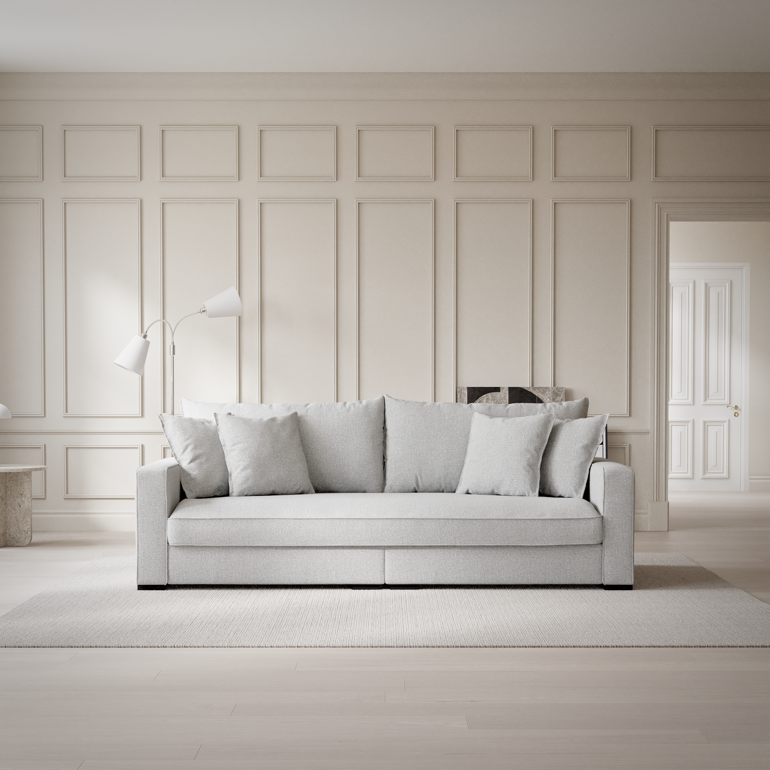 Rossi - 3-sits soffa, hel dyna - inspiration