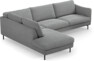 Madison - 3-sits soffa med divan vänster - Grå