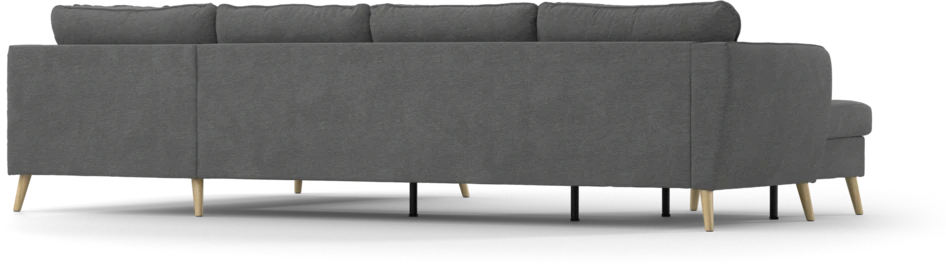 County - 3-sits soffa med schäslong vänster och divan höger - Grå